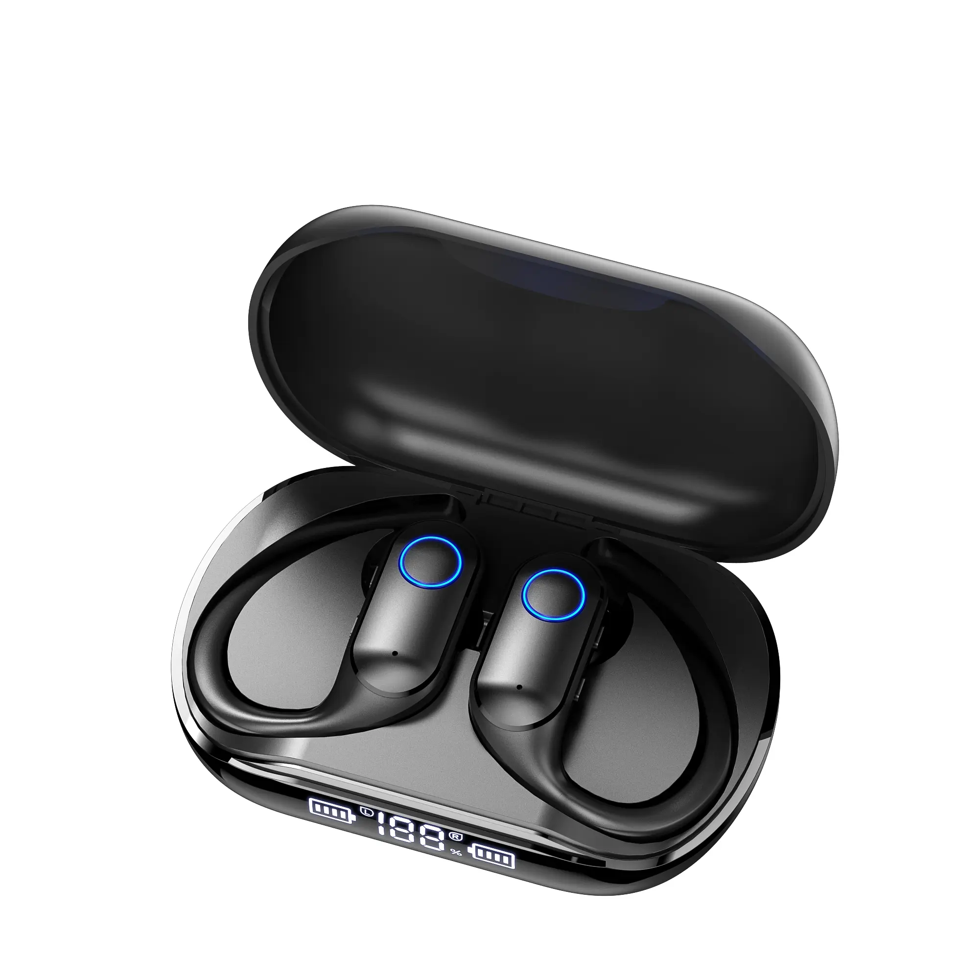 High-Quality Noise Isolation Bluetooth 5.4 In-Ear Earbuds with Mic, 24Hrs Playback Stereo Sound, LED Display Charging Case, IPX5 Rated Waterproof Headphones for Phones, Sports