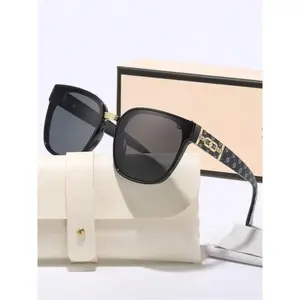 Unisex Retro Cat-Eye Sunglasses, Stylish Rectangular Frame with Classic Tinted Lenses, Face-Slimming Trendy Shades for Casual Wear & Spring Outdoor Activities