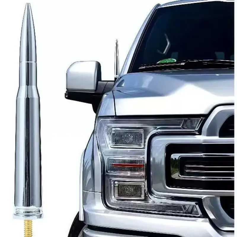 14cm Car Roof Bullet Antenna, Universal Compatibility AM/FM Radio Whip Aerial Pole with Mounting Screws