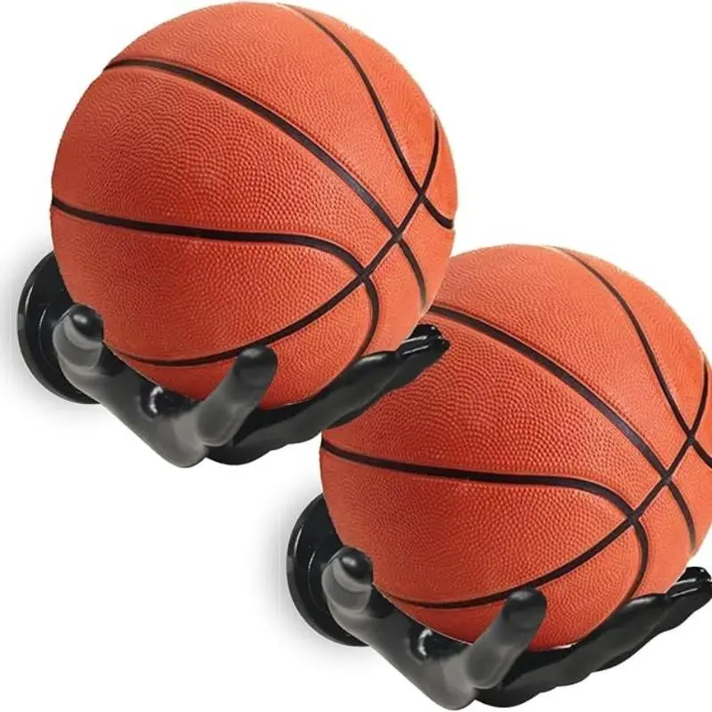 Wall-Mounted Basketball Rack, Men's Room Decor, Game Room Basketball Wall Decoration, Sports Gift, Garage Ball Storage Box