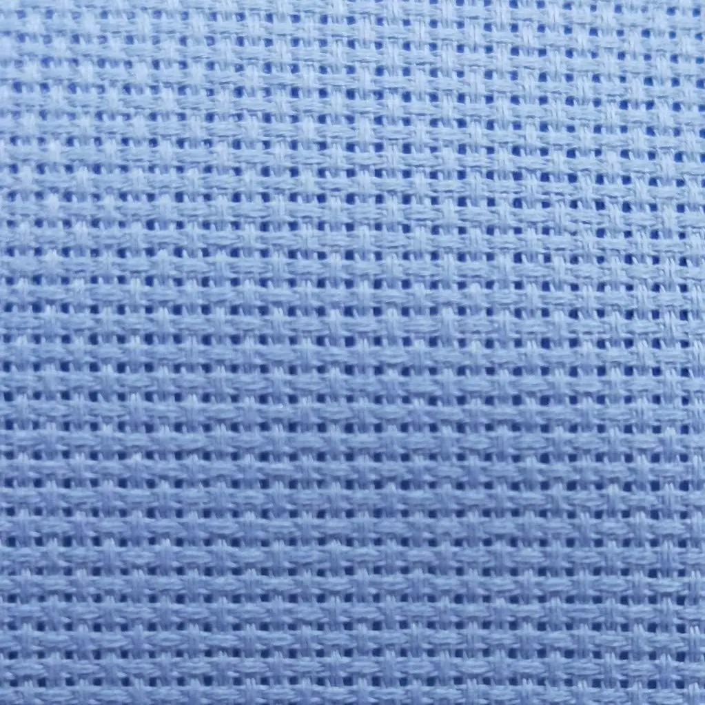 12" x 59" 14CT Counted  Aida Cloth   Fabric (Light Blue)