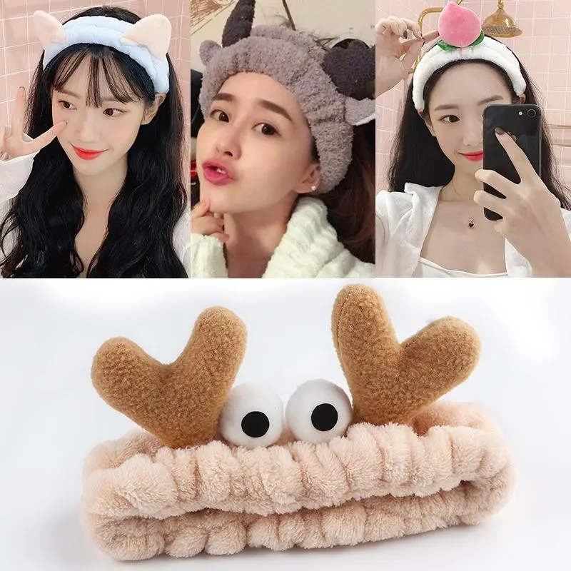 Korean-Style Plush, Three-Dimensional Headband for Autumn And Winter, Perfect for Washing Your Face And Applying Makeup. Easy Headband/Hair Accessory