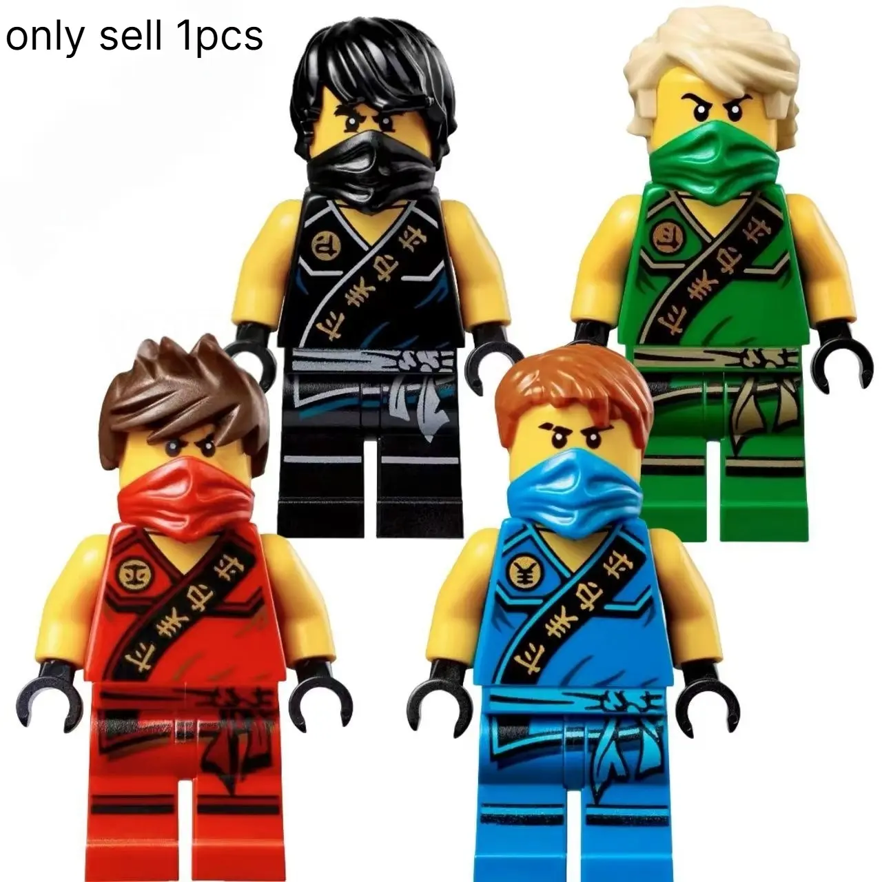 Element Ninja-style figure building blocks, collectible classic samurai mini-figures, DIY assembly compatible building block models