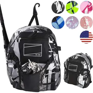 Backpack Equipment Bag |     T-Ball & Youth Baseball / Softball |     Black