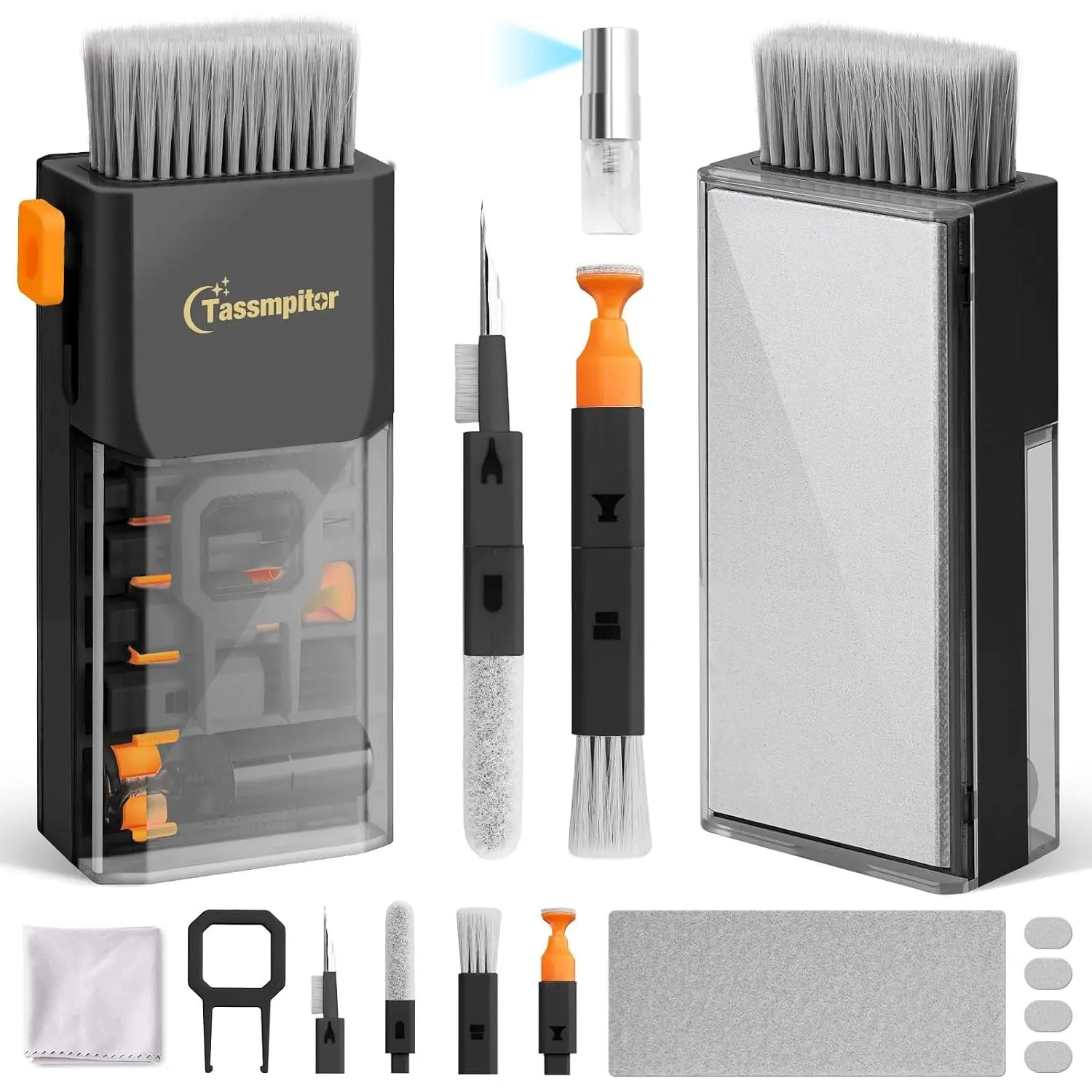 Keyboard Cleaning Kit, -in- Laptop &  Screen Cleaner, Black