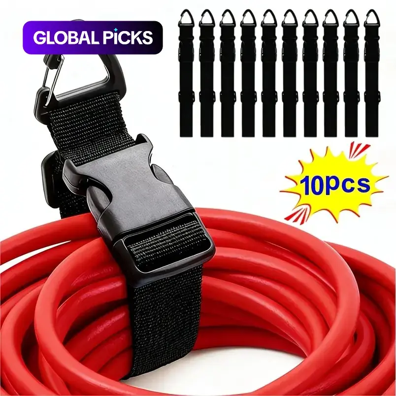 10 Adjustable Extension Cord Organizers, Durable PP Cable Management, Workshop Garage Tool Belt, Secure Cable Storage, Cable Organizers for Cords #GLOBAL PICKS