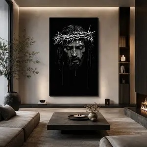 Jesus Prayer Canvas Wall Art – Christian Poster Print – Religious Home Decor for Living Room, Bedroom & Prayer Room – Inspirational Wall Artwork, Christian Wall Art, Bible Verse Decor, Prayer Room Decor, Room Decor Wall Art Poster, Canvas Prints