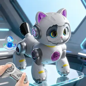 Intelligent Robot Cat - Remote Control, Special Effects Robot Cat, Dancing, Intelligent Companion Toy Christmas Gift, Back to School Student Intelligent Toy, Dancing, Storytelling, Robot Pet, Robot