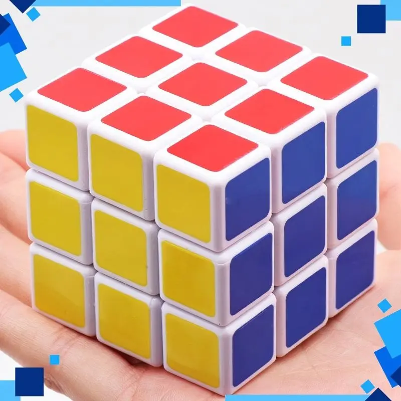 Cube 6cm, Solid Color Surface, Three-Stage Rubik's Cube 3x3x3, Comfortable Size, Ideal for Puzzle Enthusiasts, Perfect Gift Option