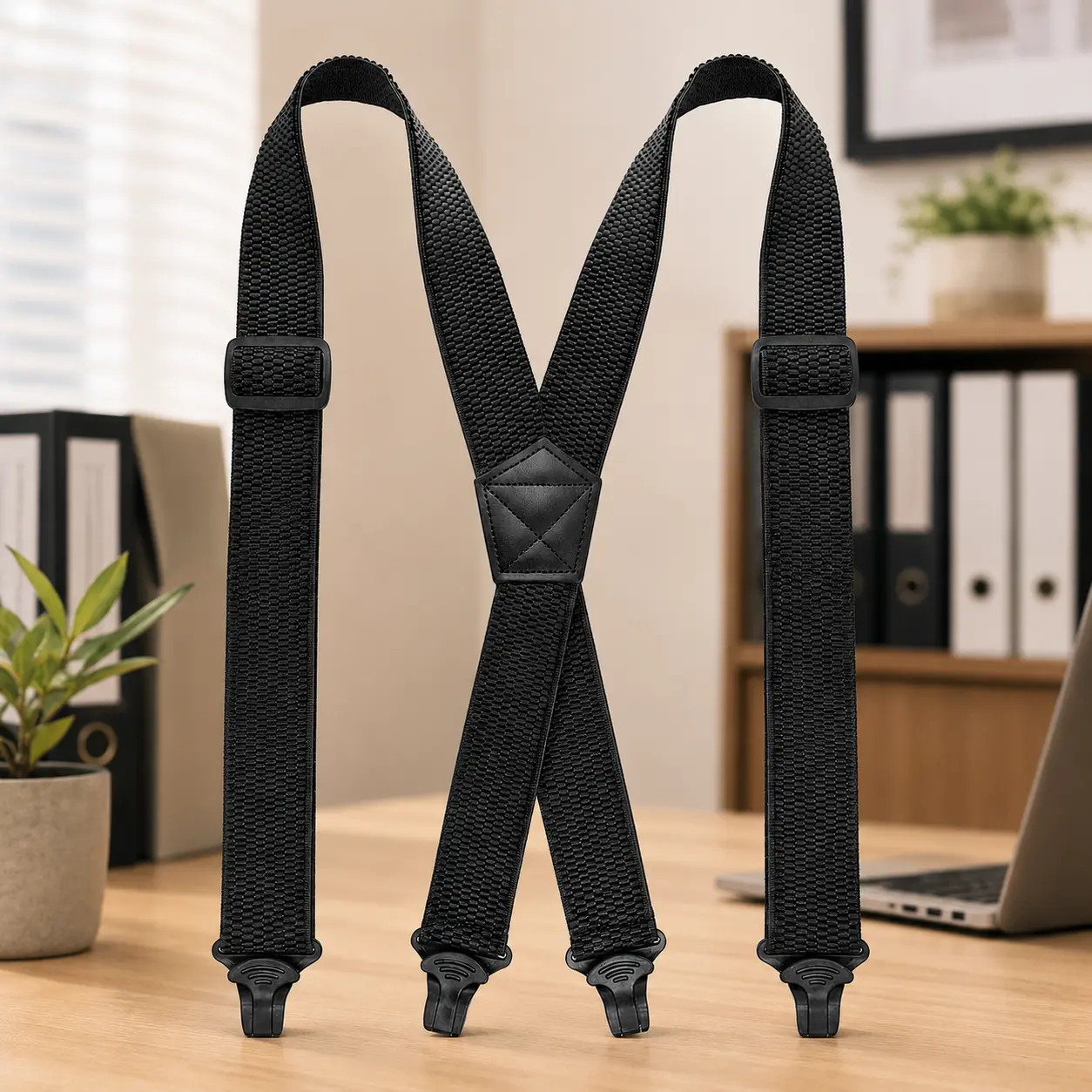 Invisible Hidden Suspenders for Man Woman No Belt Adjustable Waist Support Straps 1.48 Inch Wide Under Shirt Design Secure Clip Fit Anti Slip Comfortable All Day Wear for Jeans Pants Work Travel Casual Use
