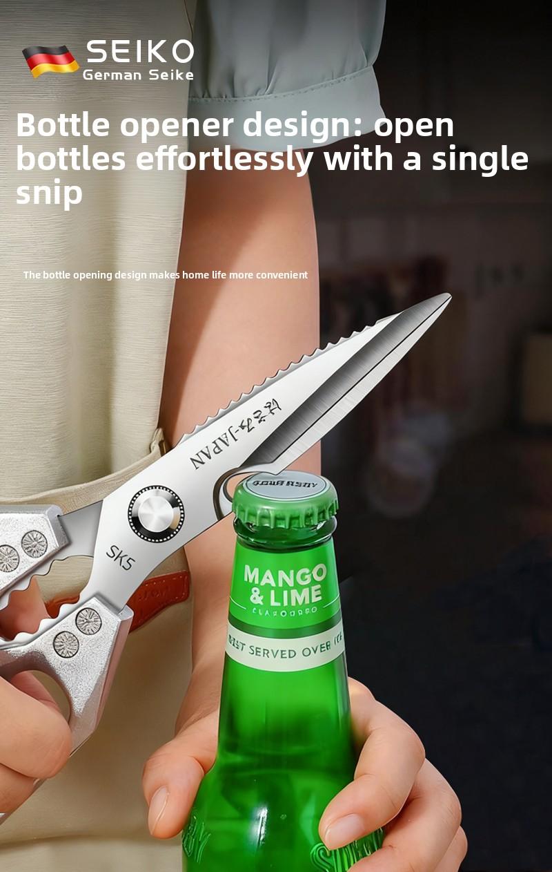 High-quality scissors Kitchen Scissors All Purpose - Stainless Steel Kitchen Shears, Sharp Silver Meat Scissors, Dishwasher Safe, Heavy Duty Poultry Shears, Japanese Cooking Scissors for Food, Chicken Bones, and Turkey – Perfect Father's Day Gift!
