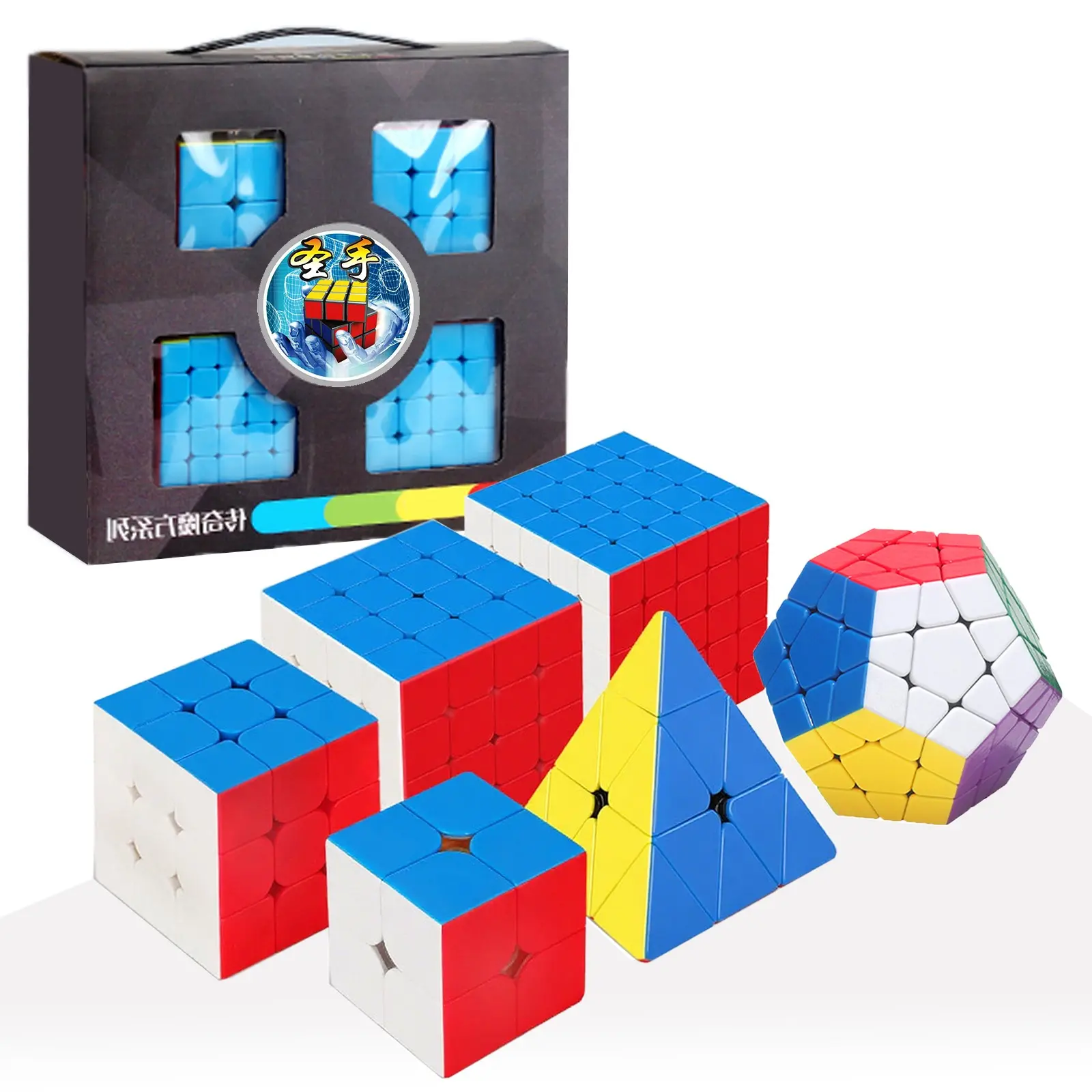 Sengso Speed Cube 3x3, Stickerless Magic Cube, Professional Fast Puzzle Cube, Ideal for Competition, Kids & Adults