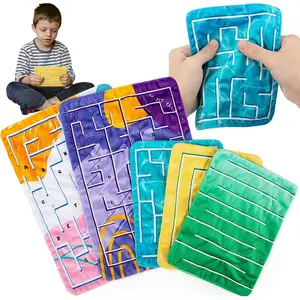 5 Pcs Marble Maze Mat Sensory Fidget Stress Relief Toys, Sensory Mat Anxiety Calming Toys, Tactile Sensory Toys for Kids Adults Teens Autism with Special Needs School Classroom Home Supplies, 2 Sizesfidget toys