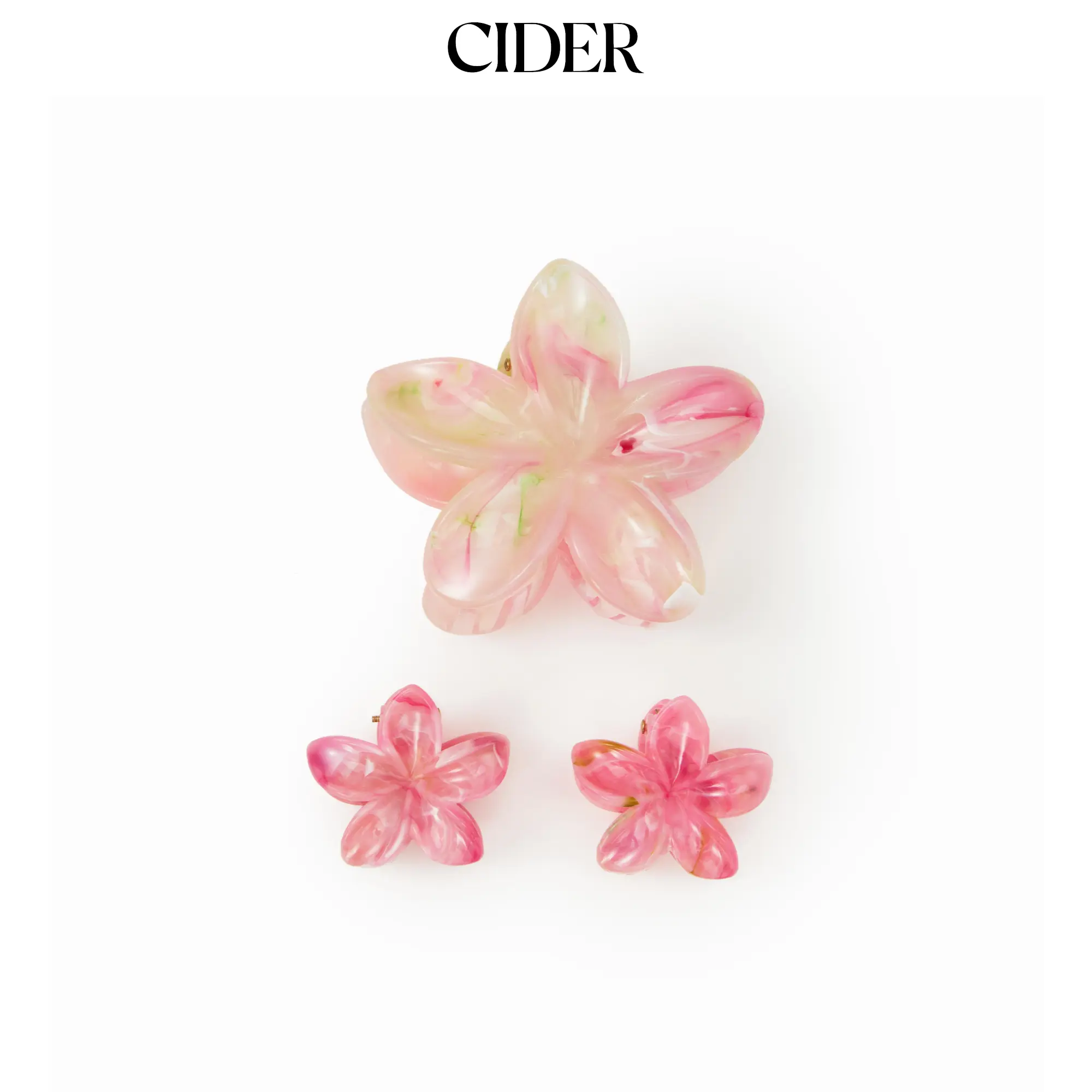 Cider 3 PCS FLOWER HAIR CLAW SET