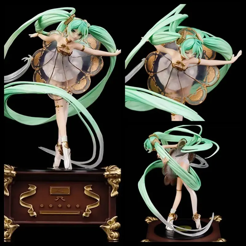 Hatsune Miku 5th Anniversary Symphony, Dancing on Record Player, Standing Pose, Boxed Edition, Collectible Figure, Limited Release, Character Figurine