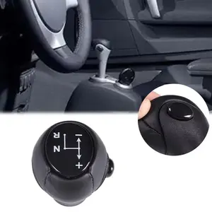Gear Shift Knob Replacement Kit Leather Automatic Shift Knob Lever For Benz Smart Fortwo Forfour W450 W451 W453 Car Accessories