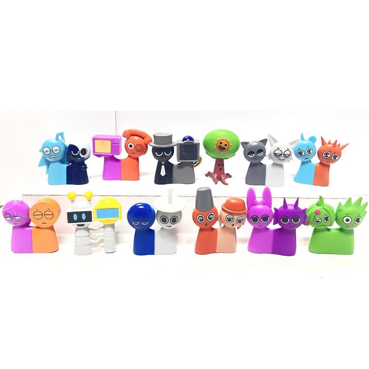 12pcs Game Sprunki Incredi Action Figure Sprunky Figurines Pvc Collection Model Doll Toy for Kid Birthday Gifts Toys 2025