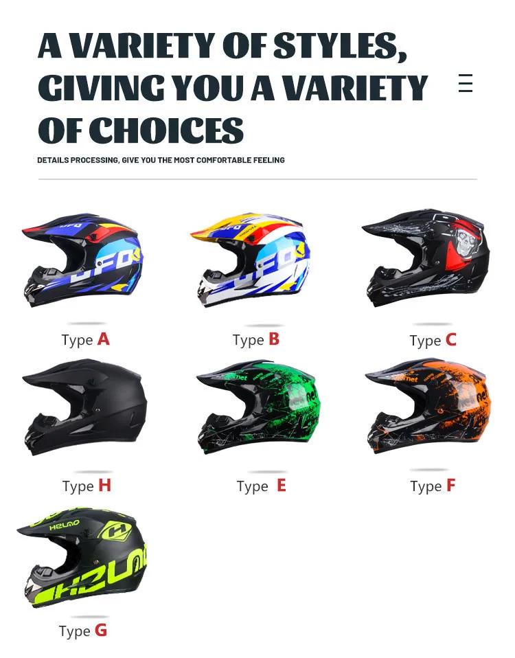 Matte Black Series Racing Helmet, Full Face Tactical Off-Road Motorcycle Helmet with Goggles & Gloves, DOT Certified Crash Safety Helmet for Adult Men, Professional Off-Road Gear for Motocross, ATV, Dirt Bike & Power Sports Riding