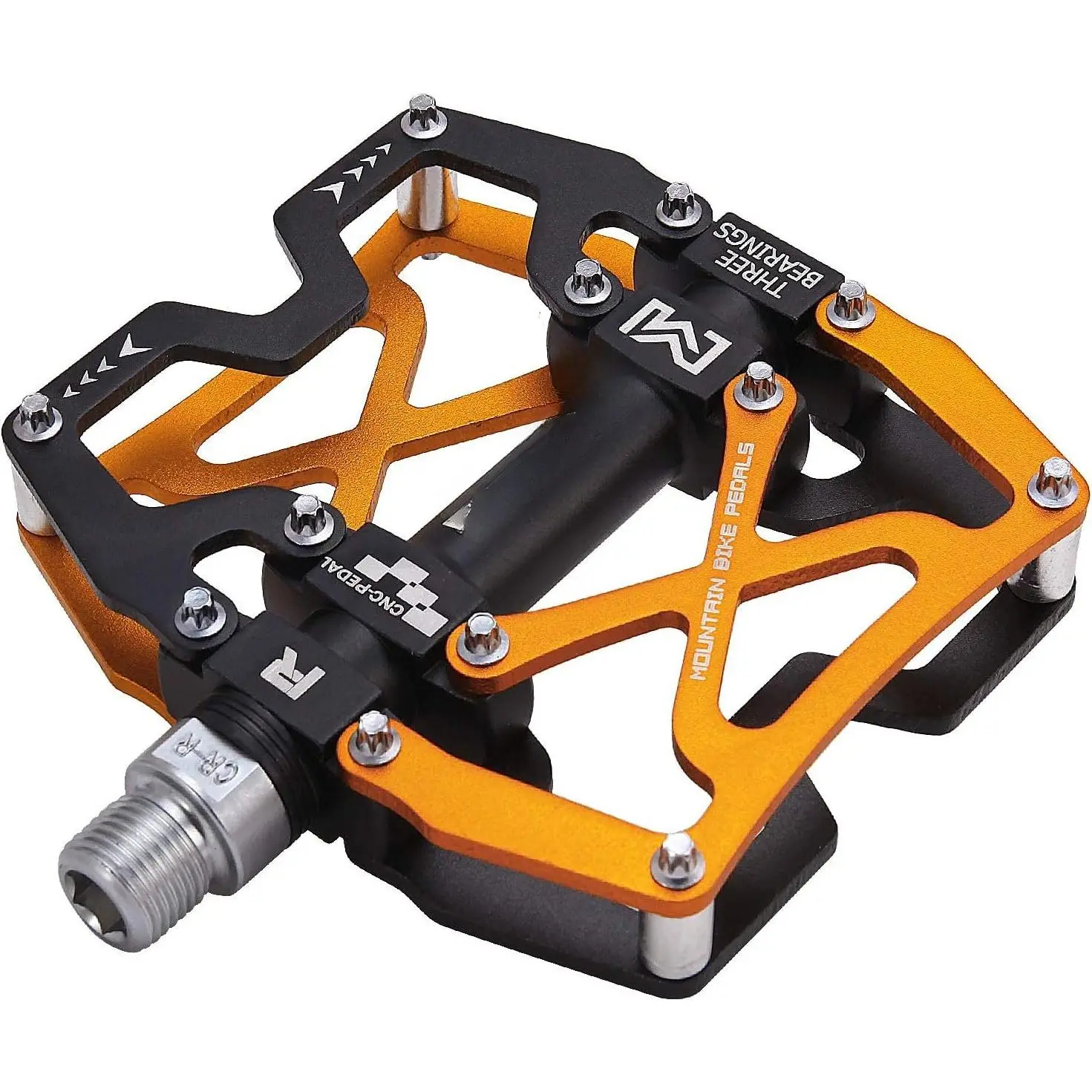 Mountain  Pedals, Ultra  Colorful CNC Machined 9/16" Cycling Sealed 3 Bearing Pedals