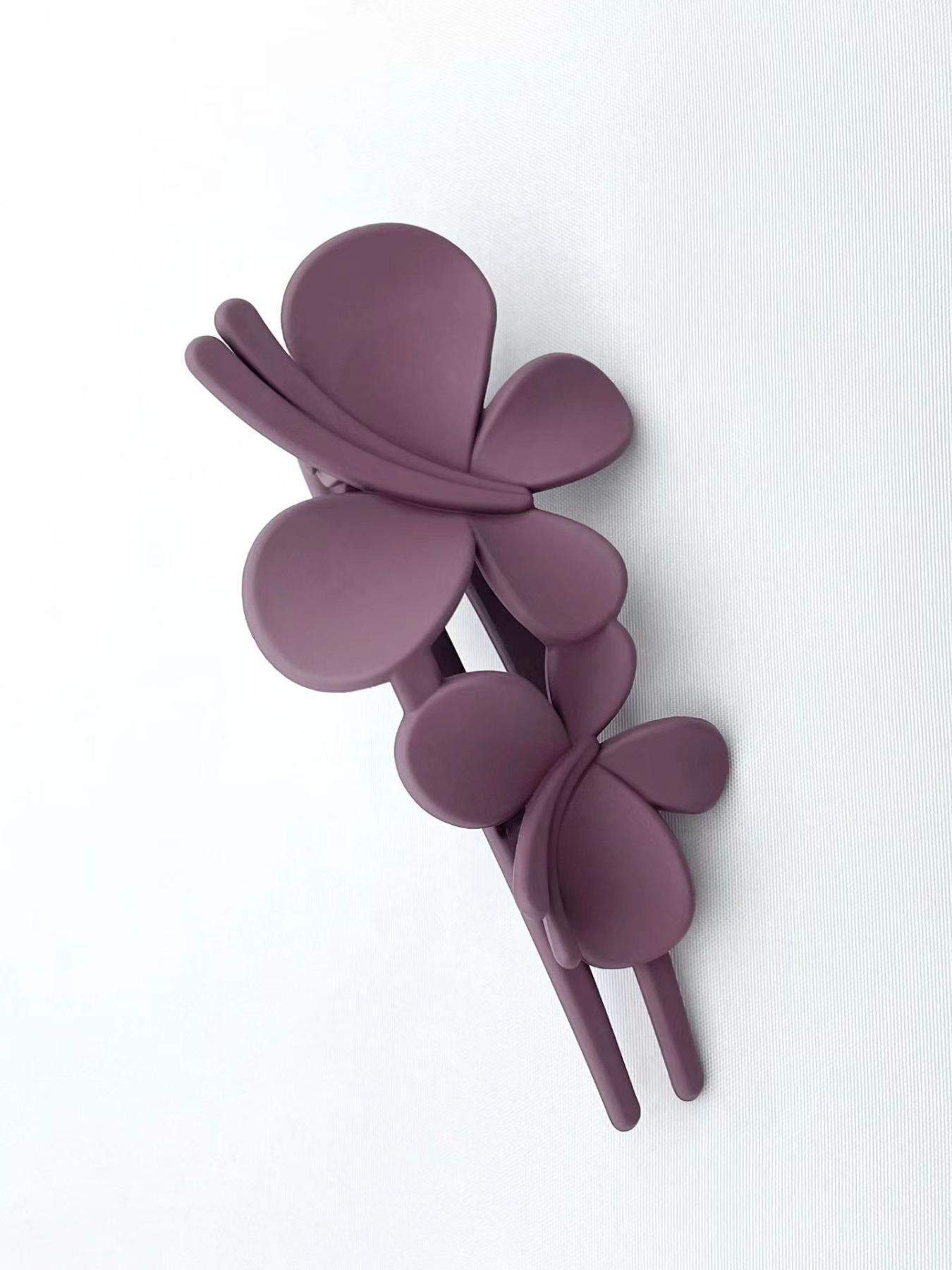 Minimalist Elegant Plain Color Butterfly Decor Hair Clips, Fashionable Hair Accessories for Women & Girls, Casual Versatile Hair Accessories for Daily Wear
