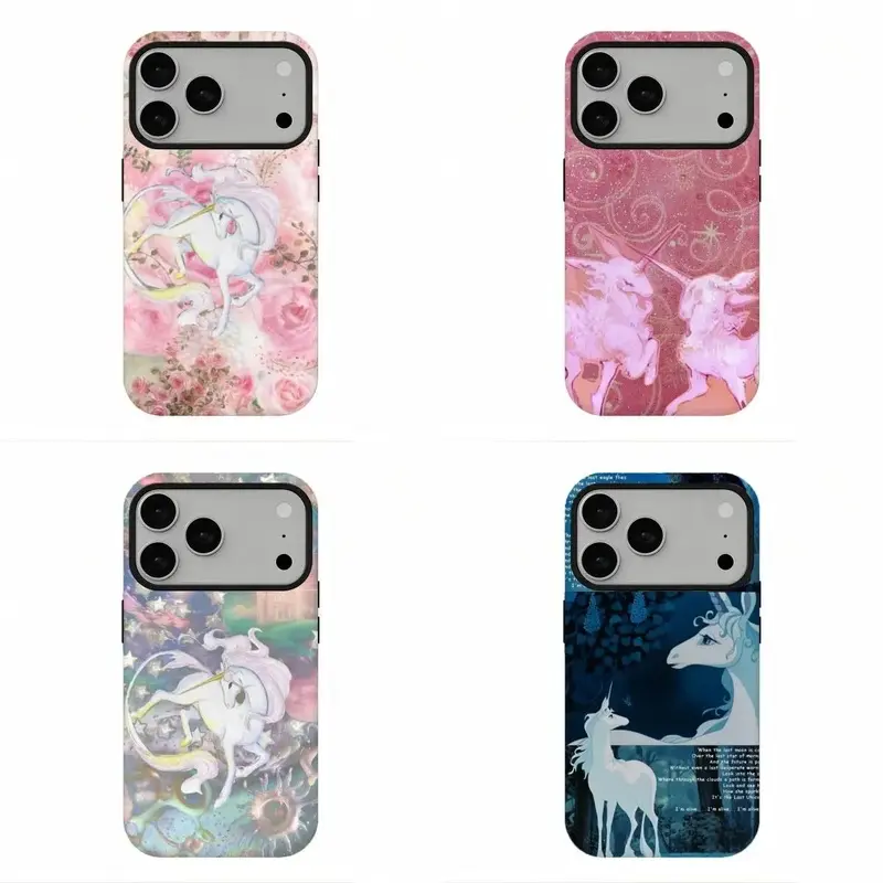 Y2K Fairycore Unicorn Phone Case, Vintage Dreamy Unicorn Floral Protective Cover, Compatible for iPhone 17Promax 16 15 14 13 12 11 , Pastel Coquette Cottagecore Aesthetic Shockproof Cover, Trendy Fantasy Gift, Perfect Holiday Gift