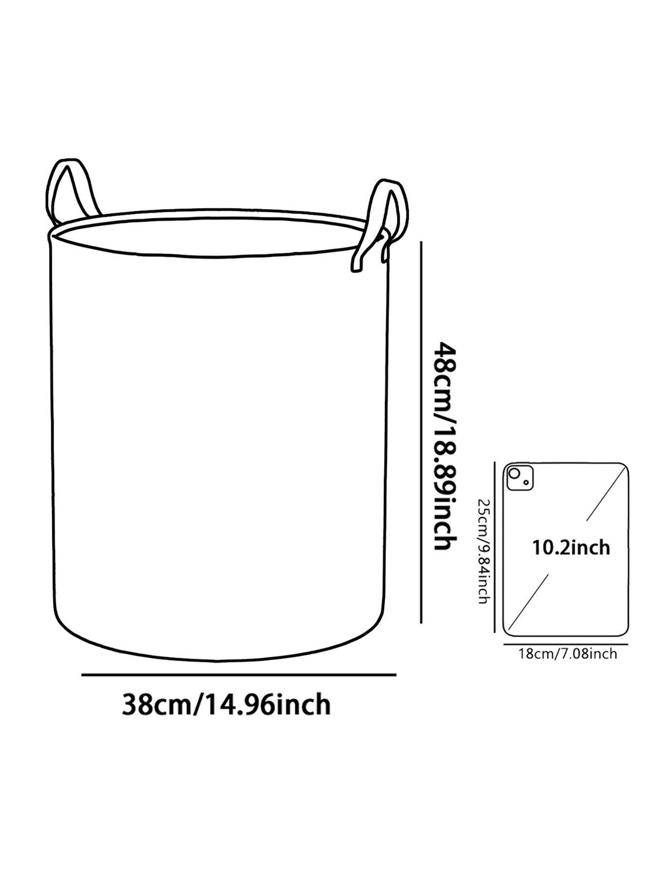 Dinosaur Pattern Laundry Basket with Handle, Dirty Clothes Basket, Durable Foldable Dirty Clothing Storage Bin, Large Capacity Toy Organizer, Non-Sensitive Goods, All Seasons