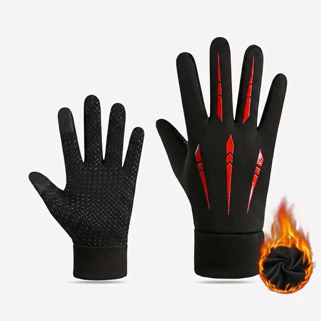 Winter Warm Gloves for Men and Women, Touchscreen, Waterproof, Windproof, Anti-Slip, Fleece Lined, Ideal for Cycling, Running, Hiking, Skiing, Driving