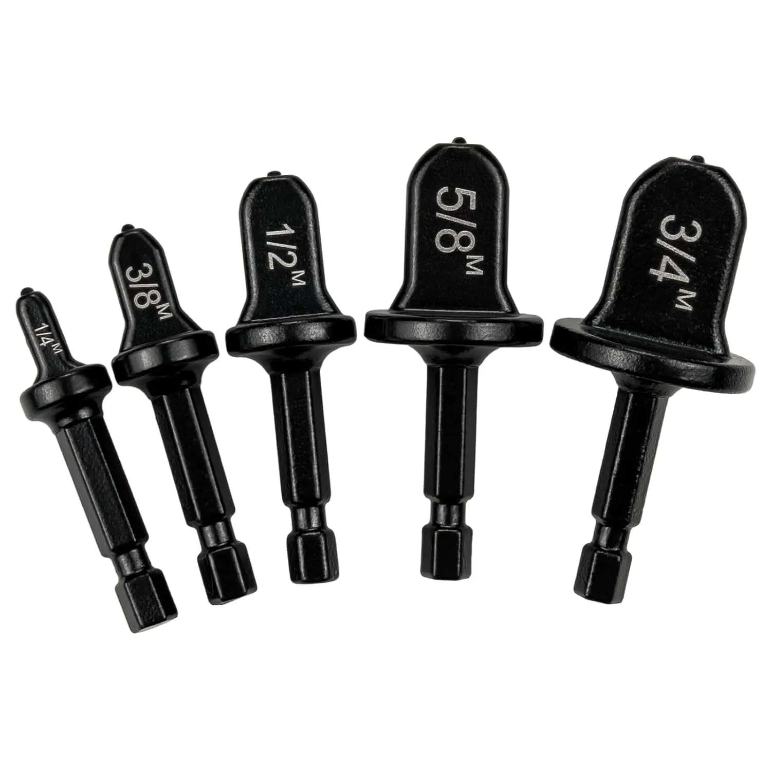 Copper Flaring Tool HVAC, 5 count Black Pipe Expander Flare Bit Kit