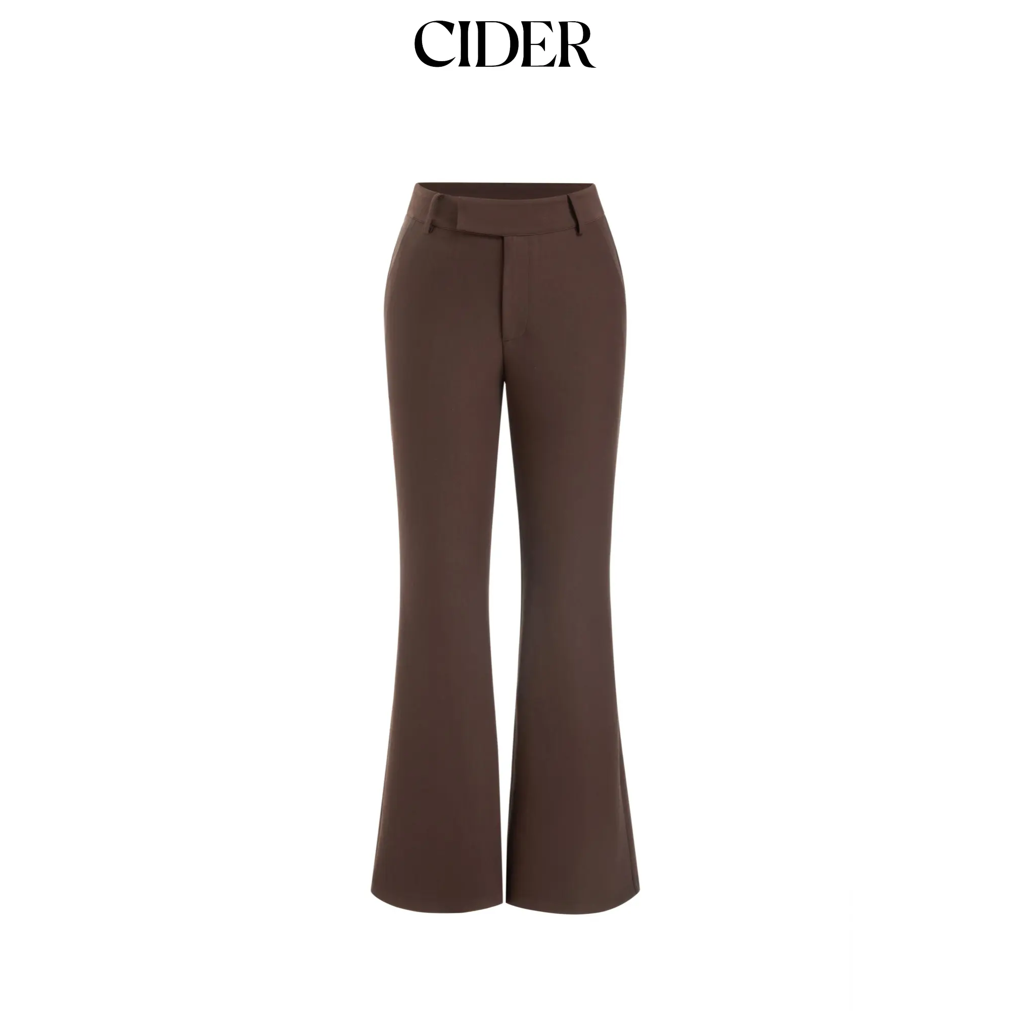 Cider High Stretch Low Rise Flared Trousers