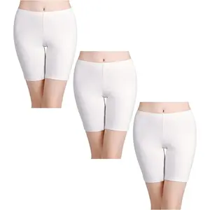 Women's Anti Chafing Cotton Underwear Boy Shorts Long Leg Boyshorts Panties 3 Pack