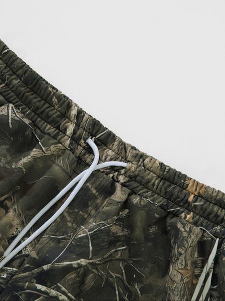 Men's Camo Print Straight Leg Sweatpants, Street Fashion Casual Regular Fit Camo Print Trousers for Daily Wear, Men's Bottoms for Summer, Athleisure Pants