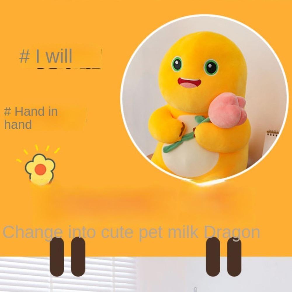 Milk Dragon Nailong Dragon Plush Toys Soft Plush Cute Milk Dragon Plush Doll Yellow Cartoon Nailong Milk Dragon Stuffed Toy
