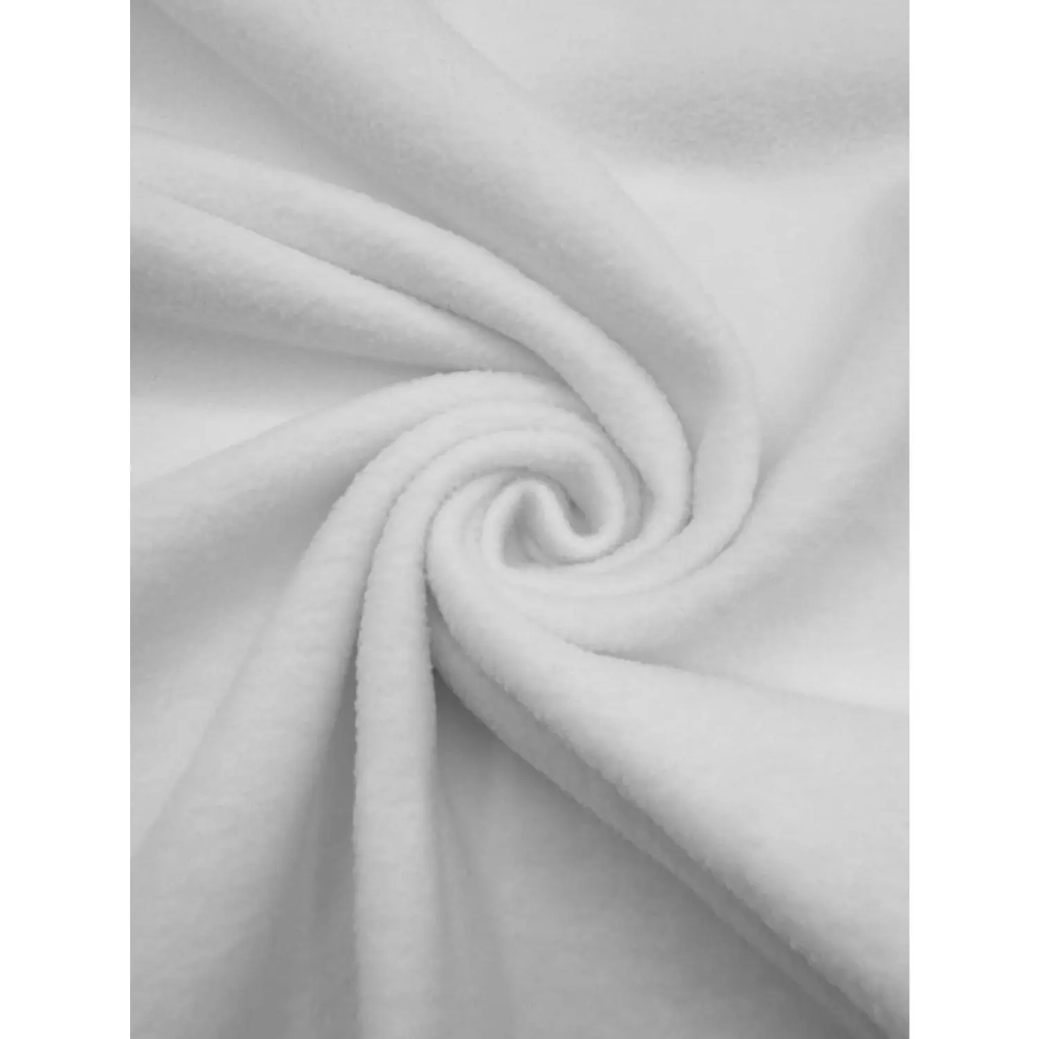 Polar Fleece Fabric by the Yard – Soft Anti-Pill Warm & Cozy Material for Blankets, Clothing, Crafts, Pet Beds & DIY Sewing, 60” Wide Solid (White, 1/2 Yard)