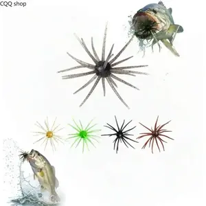 【Summervibes】Soft Artificial Fishing Lures Set, Simulation Sea Urchin & Soft Worm Baits, fishing bait lures girlFloating Water Balloon Lure Kit, Realistic Silicone Fishing Tackle for Bass, Snakehead, Catfish and Freshwater Game Fish