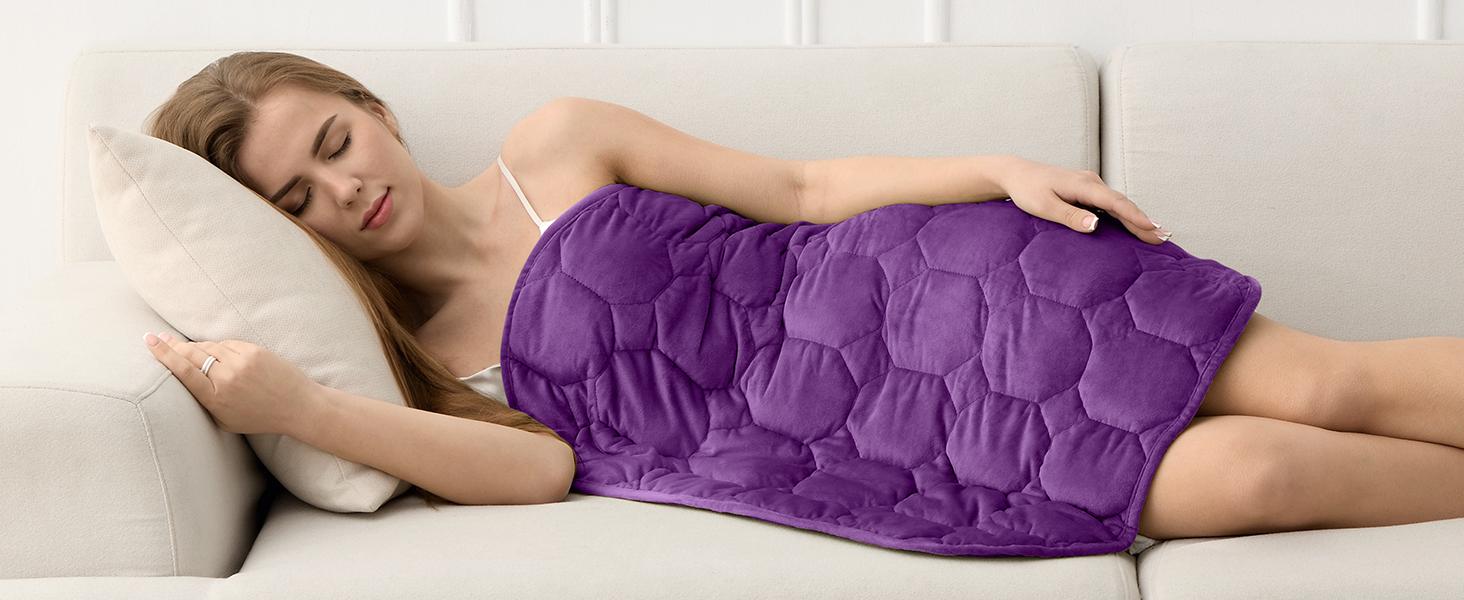 Weighted Lap Blanket 7lbs, Cozy Luxury Crystal Weighted Blanket for Adults, Small Weighted Blanket for Relaxation, Sleeping, Travel, Grey, 29" x 24" : Home & Kitchen Weighted Lap Blanket 7lbs, Cozy Luxury Crystal Weighted Blanket for Adults, Small Weighted Blanket for Relaxation, Sleeping, Travel, Grey, 29" x 24" : Home & Kitchen