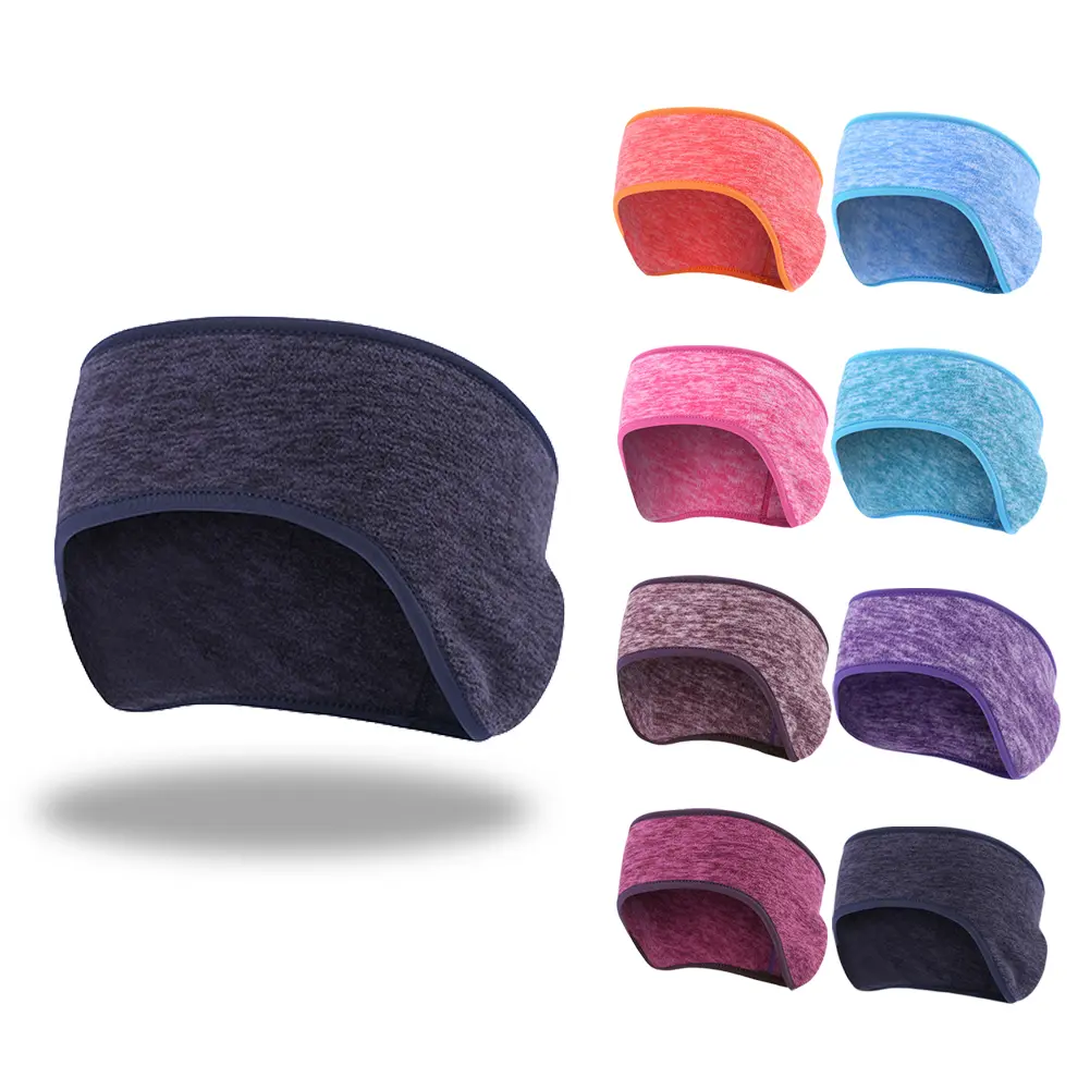 3-pack Windproof, Fleece-lined, Warm Headbands Suitable for Outdoor Morning Running, Driving, Cycling, and Sports; Widened Headband Design