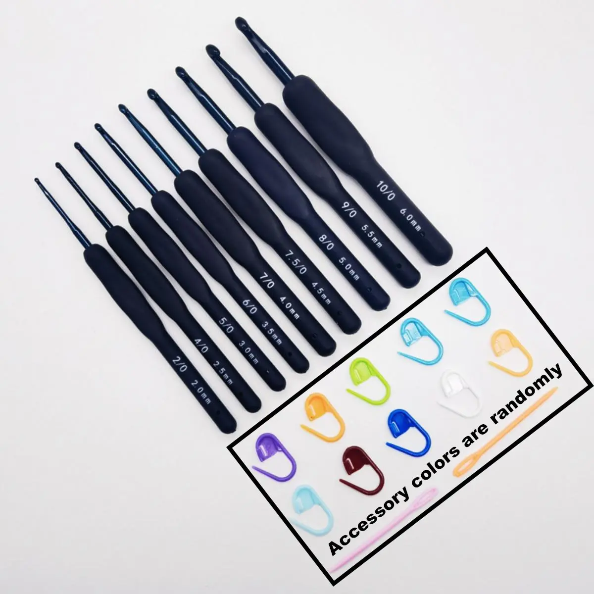 Soft Handle Crochet Set, 1 Set DIY Sweater Knitting Crochet with Tool Kit, Silicone Non Slip Crochet Sewing Tool, Crochet Hook Set, Crochet Tools