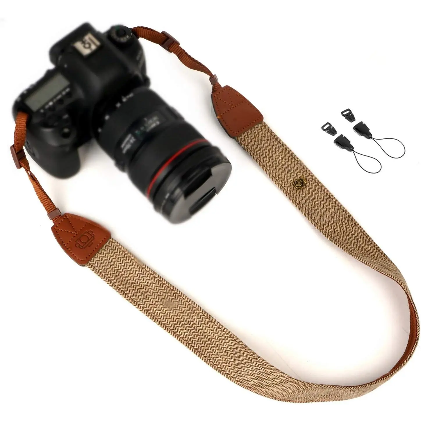 Camera Strap Canvas Brown  Strap with Quick Release Buckles | Adjustable    Carrying Strap for DSLR SLR  Digital Cameras