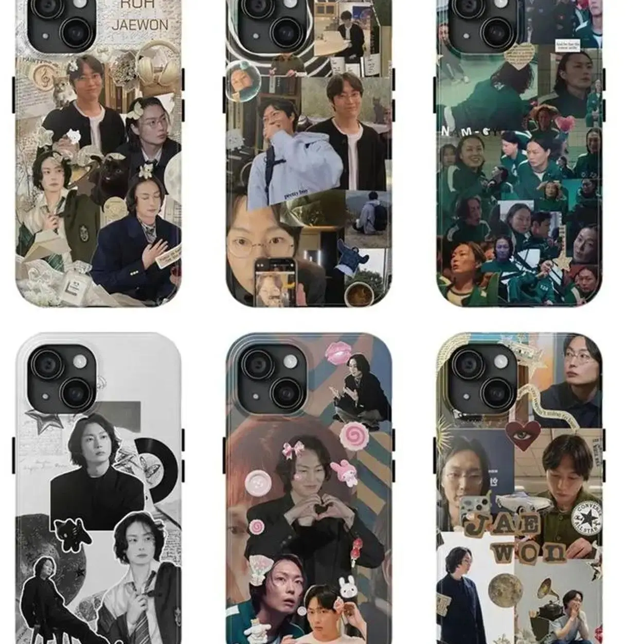 6 Design Nam-gyu Squid game 2025 Phone Case, Roh Jae-won player 124 Phone Case, Case Cover Suitable for iPhone 17-11 Pro Max/Plus and  Samsung Galaxy S23-25