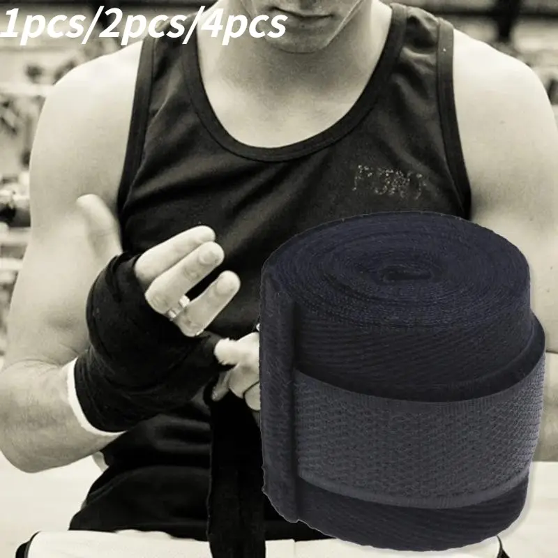 Professional Cotton Boxing Bandages, 2.5m Mma Training Gloves, Sweat-Absorbing Elastic Hand Wraps, Sports Fitness Resistance Bands, Boxing Equipment, Boxing Training Gear, Martial Arts Training Equipment