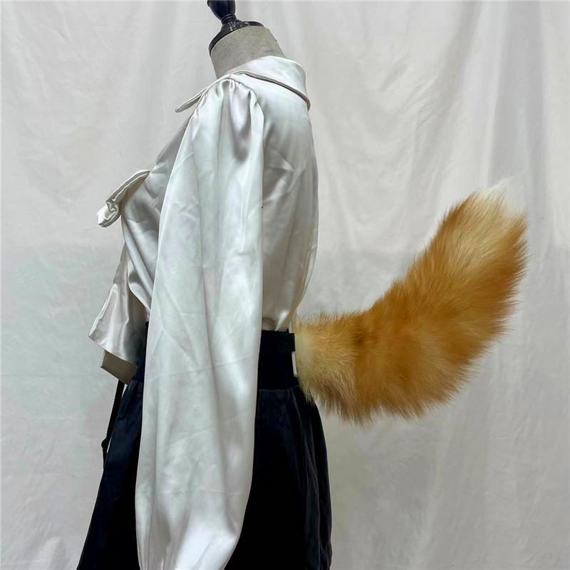 Anime Halloween Fox Tails Plush Cosplay Costume Faux Fur Big Tails Flexible JK Cat Fox Furry Tail Performance Props Fursuit Tail