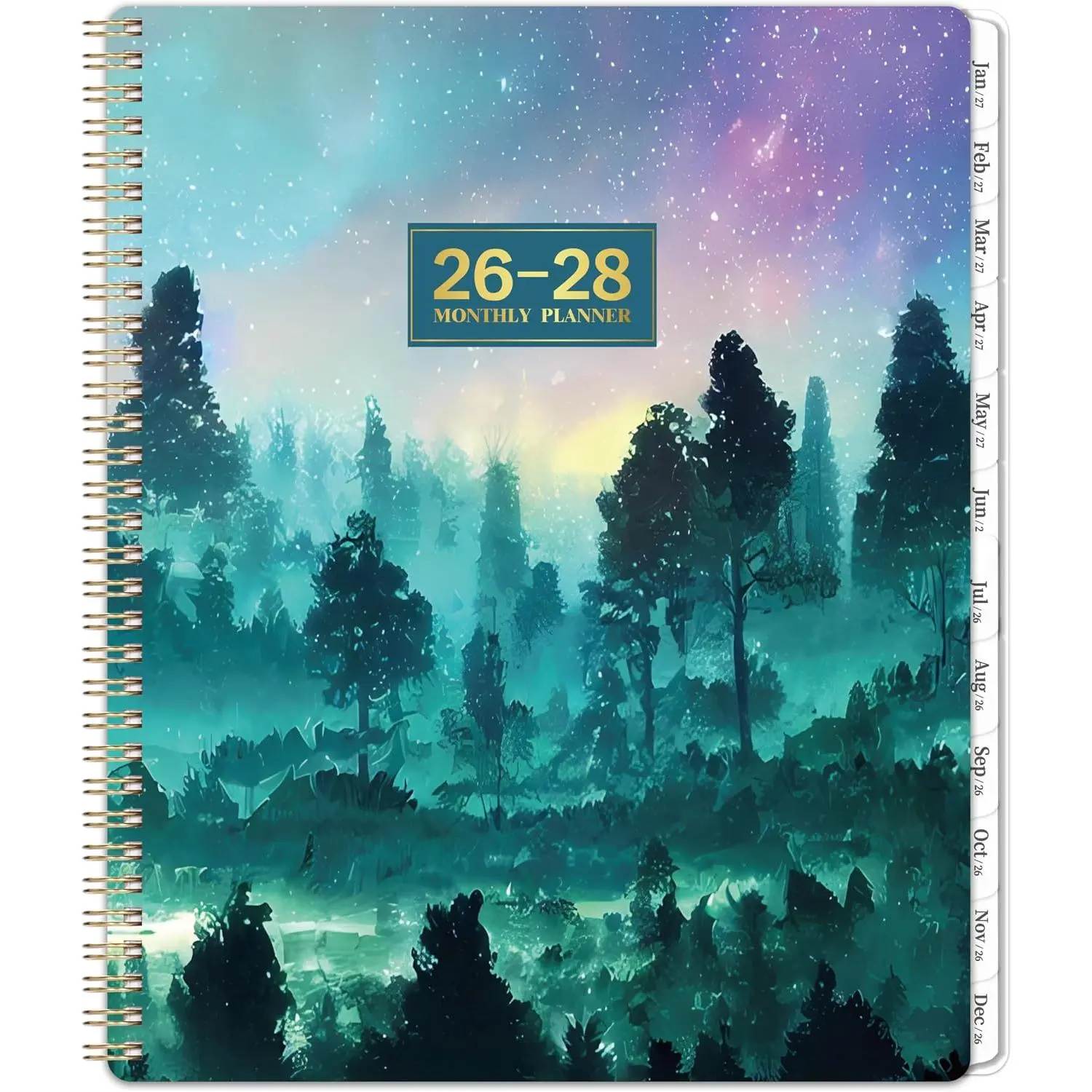 2026-2028 Monthly Planner Organizer - 2-Year Planning Tool (Jul 2026-Jun 2028, 9"×11"), Wire-Bound Classic Appointment Books & Planners with Tabs, Pocket, Holiday & Printed Pages