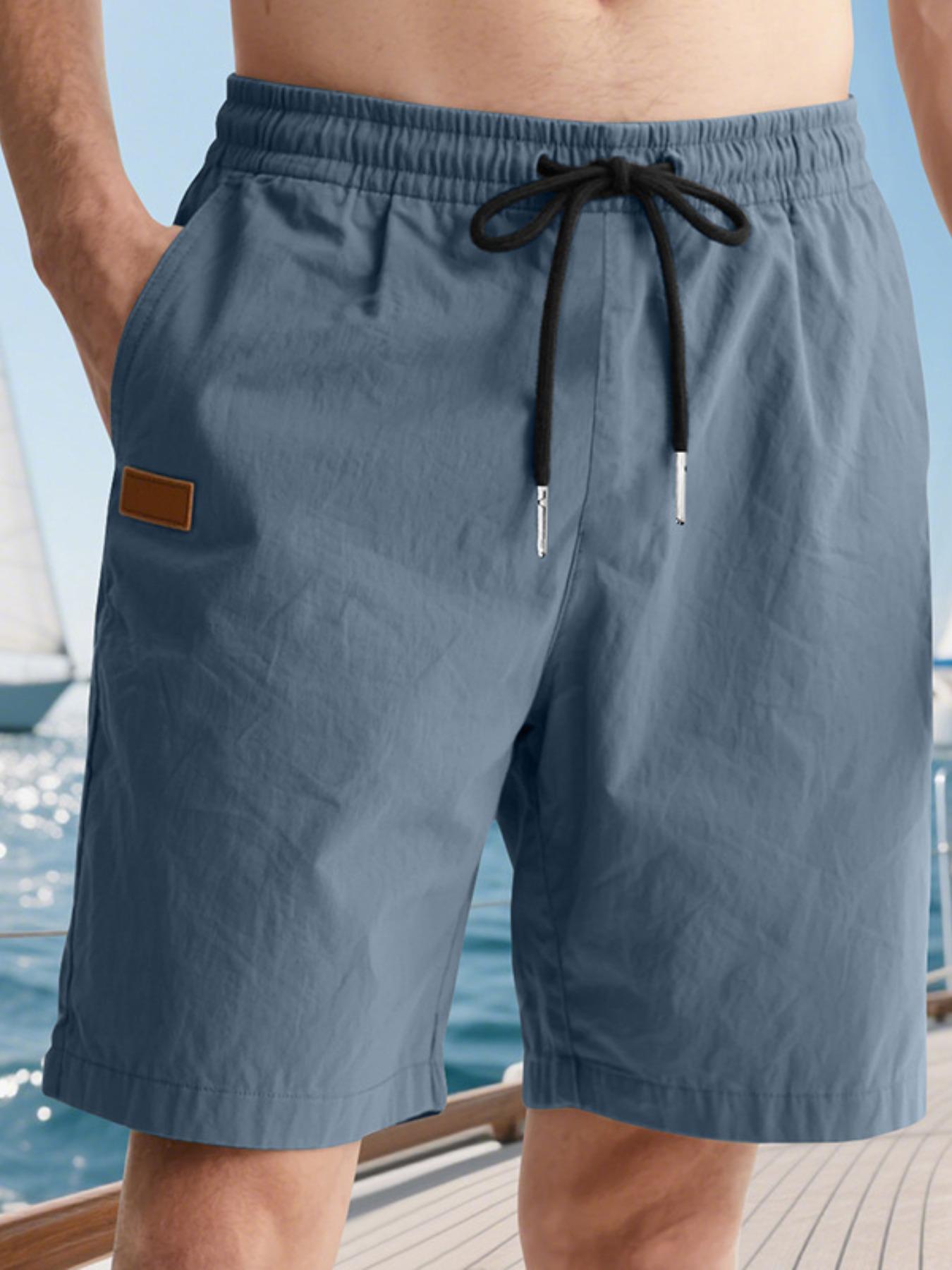 Men's Casual Loose Summer Beach Shorts, Lightweight 5-Inch Swim Trunks for Summer Activities, Trendy Comfort for Relaxed Days
