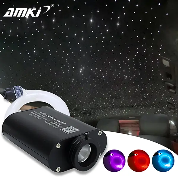 16W Starlight Headliner Kit Twinkle Starry Star Fiber Opctic Ambient Light Music APP Controller for Car Interior Accessories