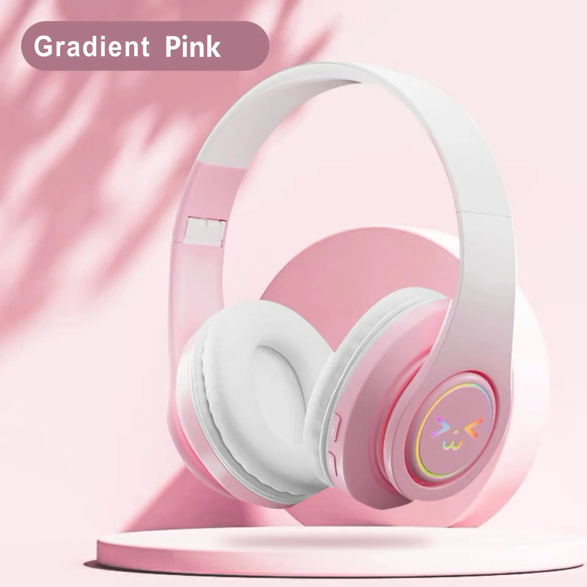 Wireless Headphones, Over-ear Design Headphone with Light Effect, Foldable Folding Headphones Suitable for Gaming, Office, Queue, Audio, Wireless Bt Headset, Electronic Audio Headset, Headset with Mic