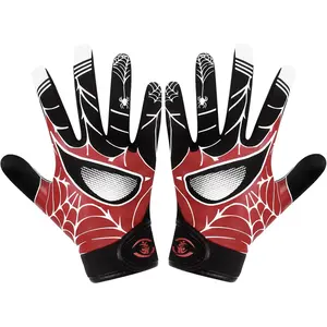 Football Gloves for Boys & Girls - Sticky Grip Receiver Gloves with Breathable & Flexible Design for Maximum Catch,  Comfort in  and