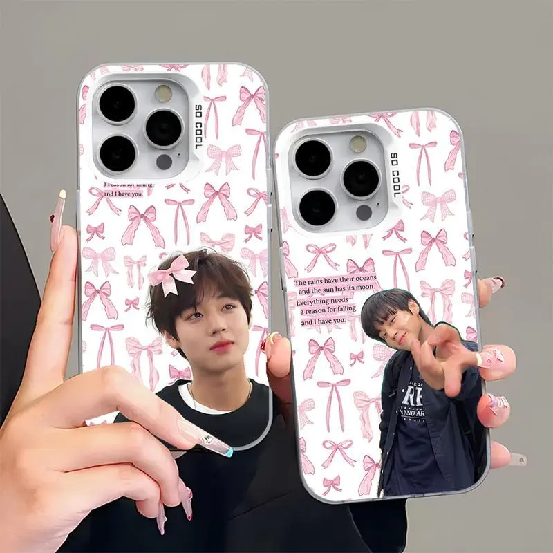 Park Jihoon Yeon Si-eun Smartphone Casing For iPhone 17 Pro Max, 16, 15, 14, 13, 12, 11, Pro, Max, Plus, Mini, XS, SE - Anti-Fall Gray Silver Matte Hard Bumper For Handheld Cellphone Devices
