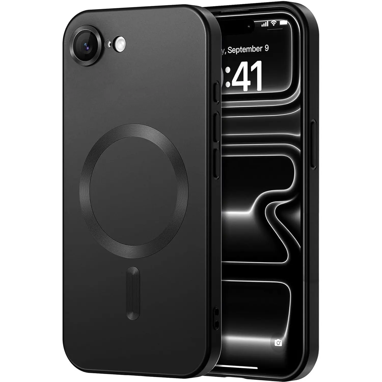 Magnetic phone case for iPhone 7 8Plus SE2 SE3 new style shockproof Protective soft case Compatible with wireless charging Casing Magnetic Cellphone Cover