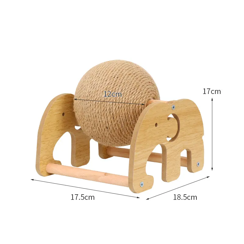 Cat scratching ball vertical rolling cat toy wear-resistant and can not drop debris to relieve boredom claw grinding artifact hemp rope cat scratching board toy ball