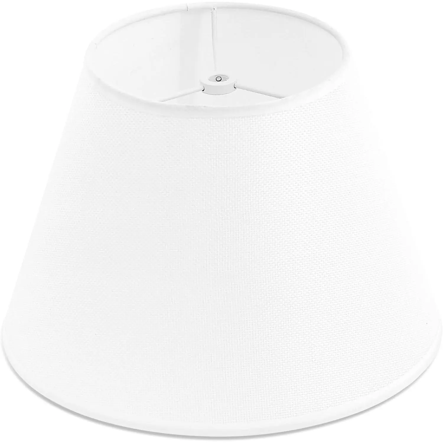 Compact 6 in Fabric Shade for Table Lamps, 6" Top x 10" Bottom x 7" High, Modern Replaceable Spider Fitter Lampshade for Home Decor, Room Decor